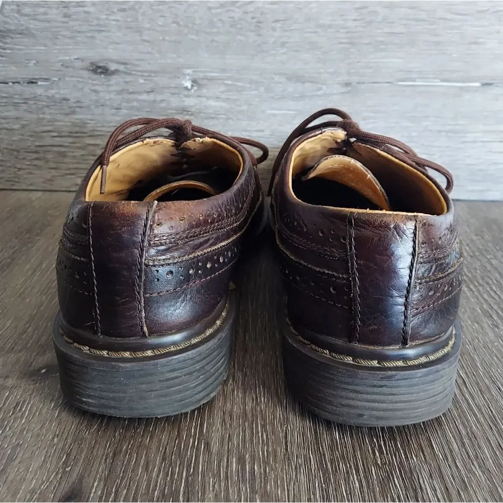 Vintage Skechers Leather Distressed Wingtip  Oxford Dress Shoes 10